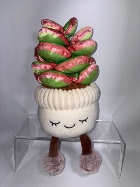 Greenhouse by Russ Succulent 12" Plush Potted Plant Jazwares 2024 Crream & Green